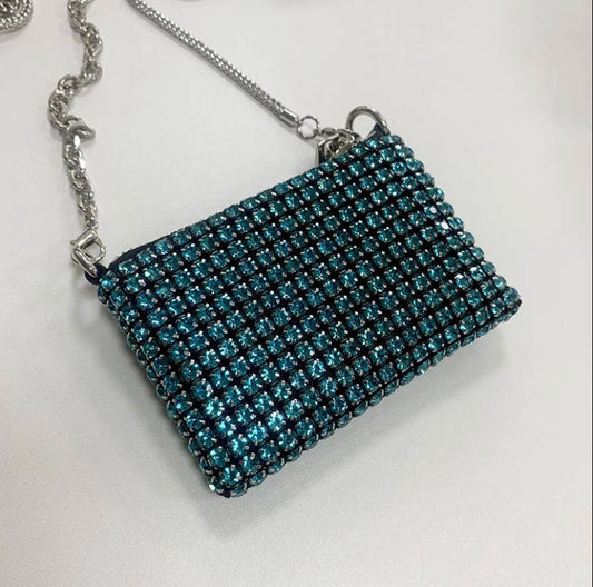 Small crystal purse bag